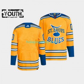 Dětské Hokejový Dres St. Louis Blues Blank Adidas 2022-2023 Reverse Retro Žlutá Authentic